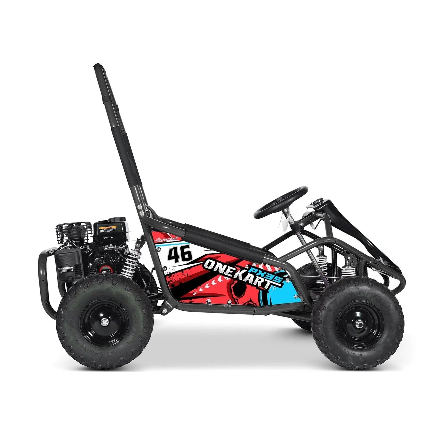 Kids 98cc Petrol Go Kart Buggy 4 Stroke Off Road Tyres OneKart PX3S Ride on